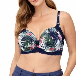 EUC CACIQUE LIGHTLY LINED UNDERWIRE T SHIRT BRA 42DDD